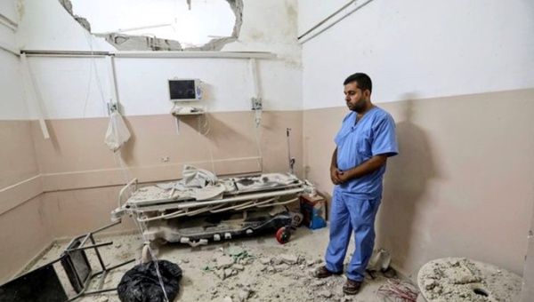 An image of the Kamal Adwan Hospital in North Gaza, Dec. 2023. 