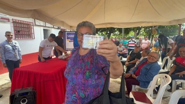 Guayana Esequiba people get their IDs in Tumeremo, Venezuela, Dec. 13, 2023.