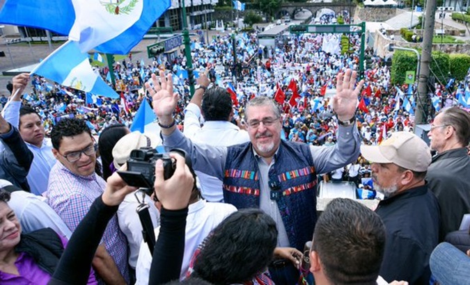 Guatemalan President-elect Bernardo Arevalo, 2023.
