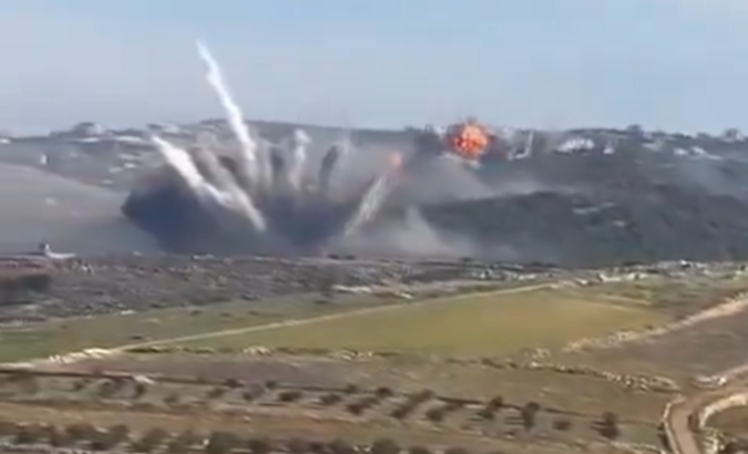 Israeli bombing of farms in southern Lebanon