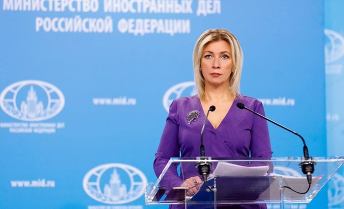 Foreign Affairs Ministry spokeswoman Maria Zakharova.
