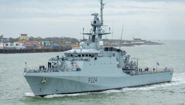 An image of the HMS Trent, a vessel from the British Navy.