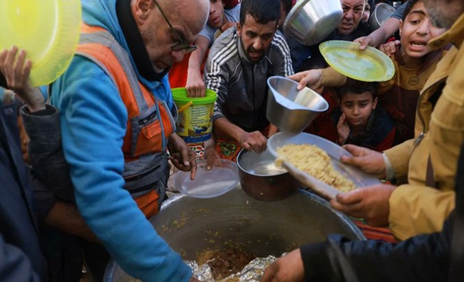 Instead of allowing sufficient food into Gaza, Israel only allows a fraction to enter, with limitations on the types of goods, how they are brought in and how they are distributed. Jan. 9, 2024.