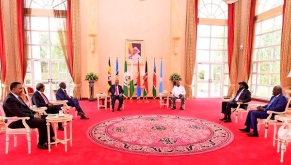 The 42nd extraordinary assembly of IGAD Heads of State and Government, hosted by President Museveni, condemned the ongoing conflict in Sudan. Jan. 19, 2024. 