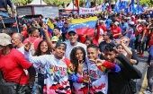 Venezuelans rejecting the U.S.-backed destabilization plans, Jan. 23, 2024.