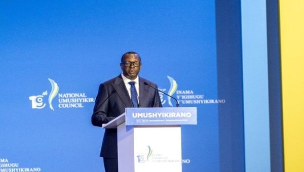 Rwandan Minister of National Unity and Civic Engagement Jean-Damascene Bizimana. Jan. 25, 2024. 
