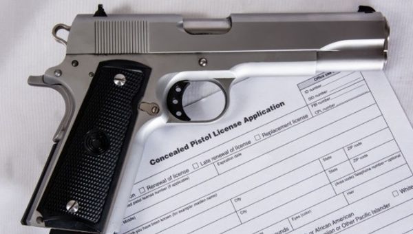 Representation of the background check procedure before purchasing ammunition.