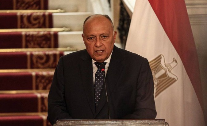 Egyptian FM Sameh Shukri, 2024.