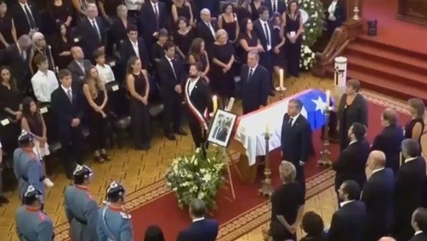 Official funeral for former President Sebastian Piñera, Feb. 9, 2024.