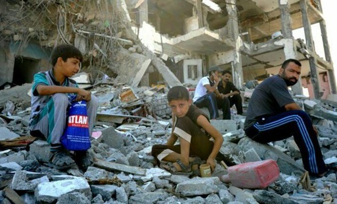 Israeli bombings destroy homes in Rafah, Feb. 12, 2024.