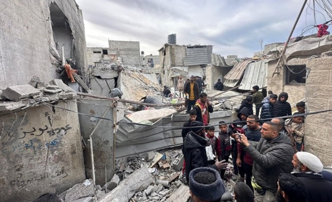 Israeli war on Gaza continues, attacks on the city of Rafah. Feb. 13, 2024.