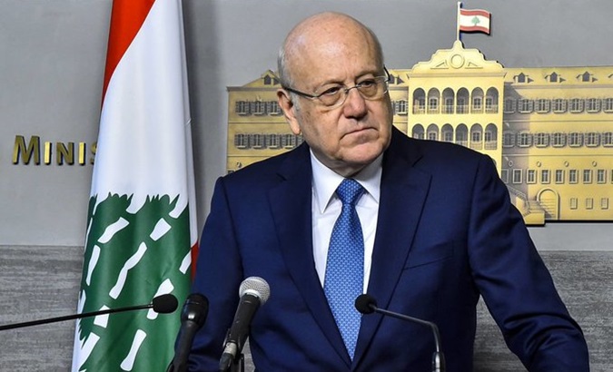 Lebanon's Prime Minister Najib Mikati, 2024.