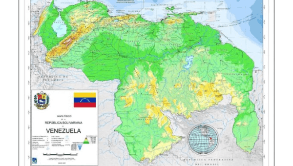 New official map of Venezuela including the Essequibo territory.