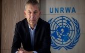 The head of UNRWA, Philippe Lazzarini, accused the Israeli authorities this weekend of promoting a campaign aimed at destroying the agency. Feb. 20, 2024. 