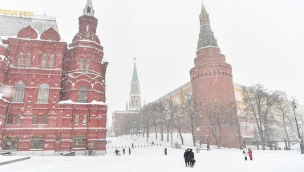 An image of Moscow in winter.