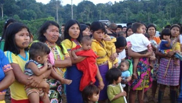 Colombian Indigenous families, Feb. 26, 2024.