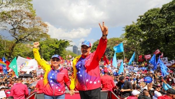 The Venezuelan people commemorate the 20th anniversary of the proclamation of the anti-imperialist nature of the Revolution. Feb. 29, 2024. 