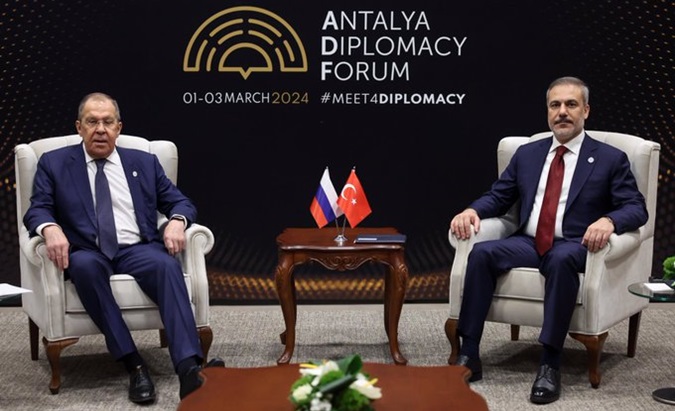 FM Sergei Lavrov (Russia) and Hakan Fidan (Türkiye), March 1, 2024.