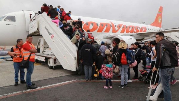 Several migrants return to Venezuela as part of the comprehensive plan Vuelta a la Patria (reference image).