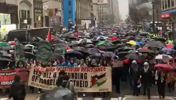 Pro-Palestine march in Los Angeles, U.S., March 2, 2024.
