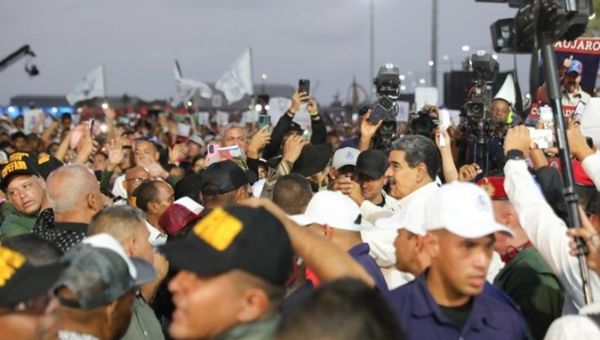 Venezuelan President Nicolas Maduro arrives to a meeting in Puerto Cabello, March 6, 2024.