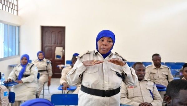 ATMIS lauded the role played by women peacekeepers in the ongoing transition process. Mar. 8, 2024. 