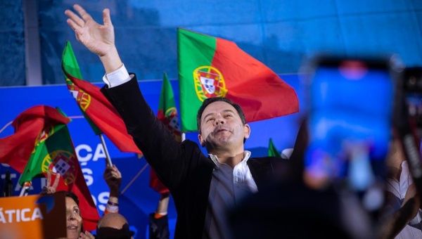Center-right leader Luís Montenegro positioned himself alongside his political coalition as the most voted this Sunday.