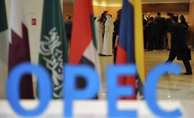 A meeting of the Organization of the Petroleum Exporting Countries (OPEC).