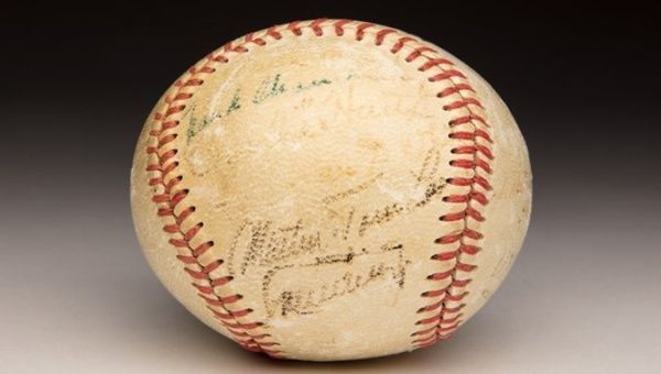 The National Baseball Hall of Fame and Museum houses an autographed ball used in the first Caribbean Series in 1949. Mar. 13, 2024. 