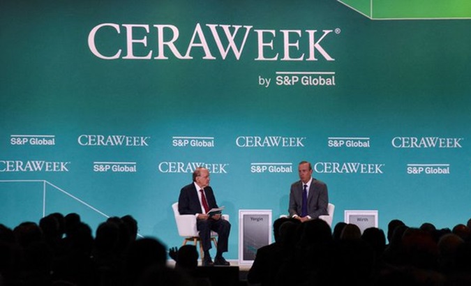 A discussion session at CERAweek.