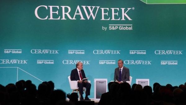 A discussion session at CERAweek.