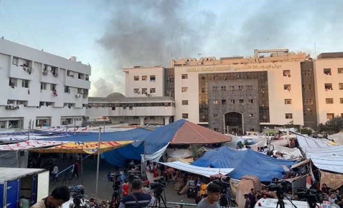 Another Israeli raid against Gaza's main hospital, Al Shifa. Mar. 18, 2024.