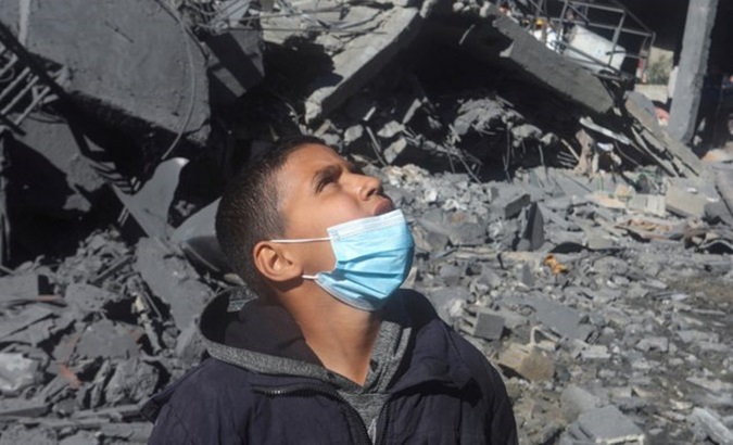 A Palestinian boy in Gaza, March 20, 2024.