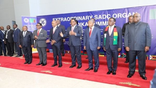  Double SADC Troika Summit in Lusaka. Mar. 25, 2024. 