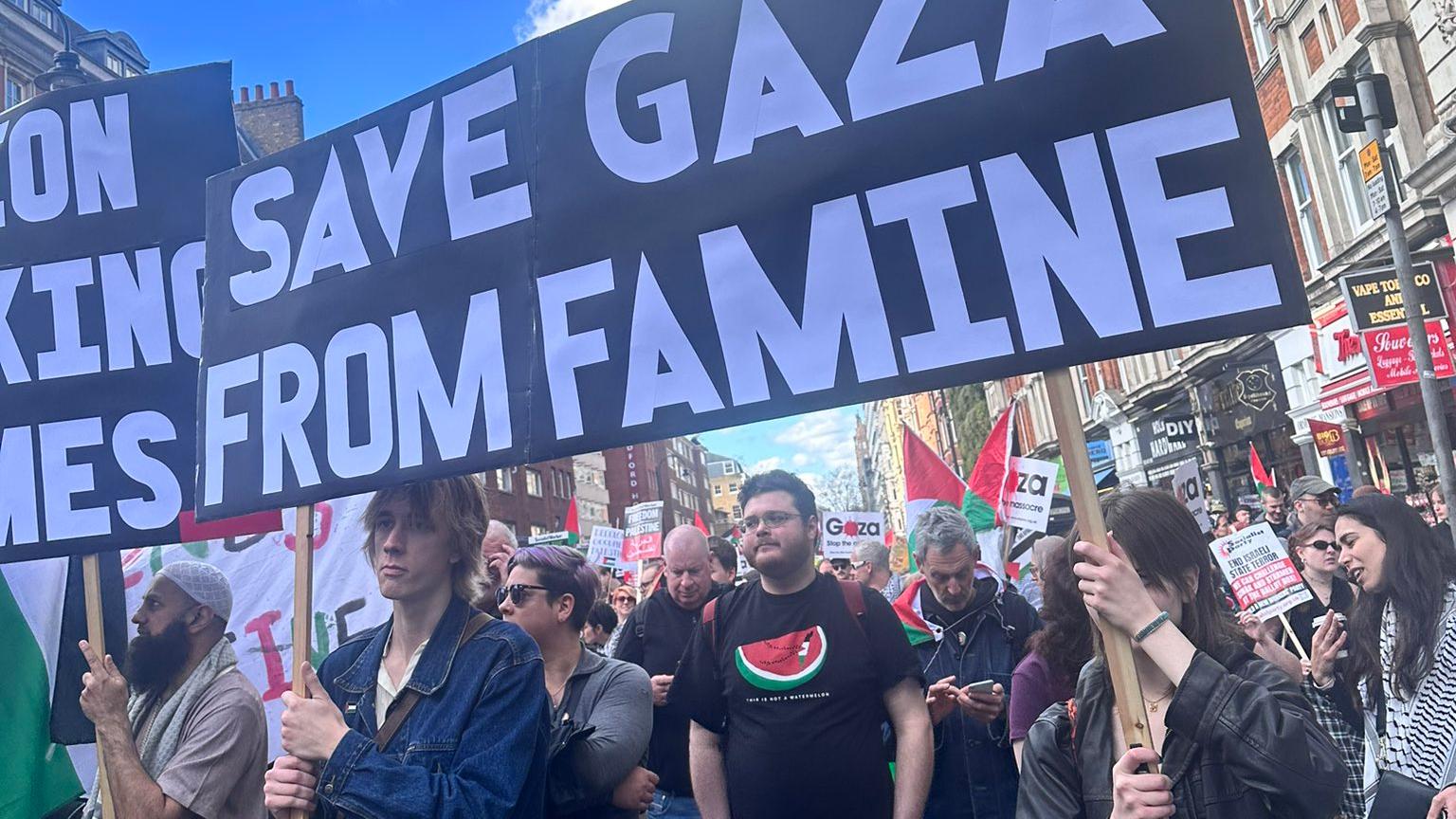This is the eleventh protest in London claiming a ceasefire in Gaza.