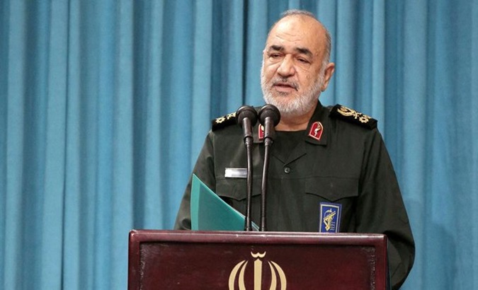Commander-in-Chief of the Iranian Revolutionary Guard Forces, Hossein Salami. Apr. 5, 2024.