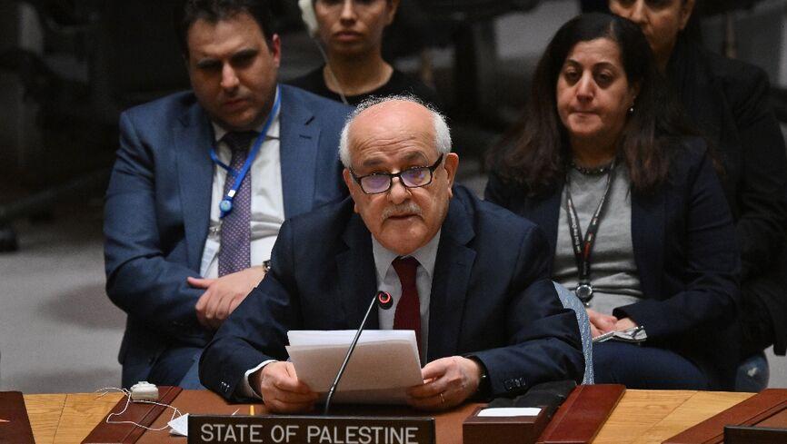 Raid Mansur, Ambassador of Palestine to the United Nations.