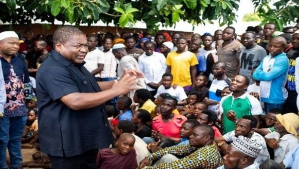 President of Mozambique meets with survivors and relatives of the shipwreck, April 10, 2024
