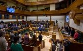 El Parlamento Vasco está compuesto por 75 bancas, por lo tanto, se necesitan 38 escaños para obtener la mayoría absoluta.
