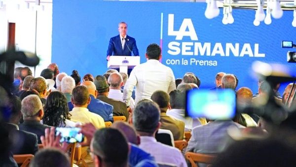 President Abinader during the weekly conference, La Semanal, May 14, 2024