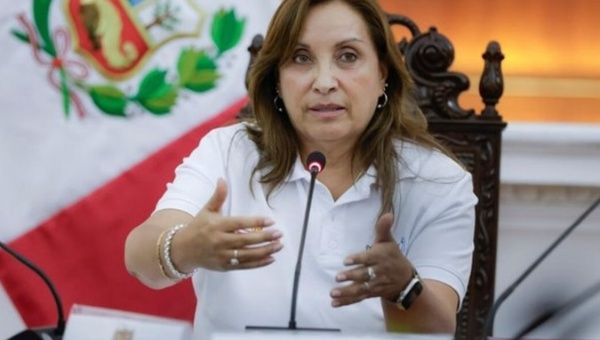 Peruvian President Dina Boluarte, 2024.