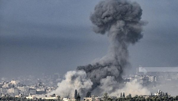 Israeli bombing in the Gaza Strip, May, 2024.