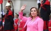 Dina Boluarte, non-elected president of Peru since December 22, 2022.