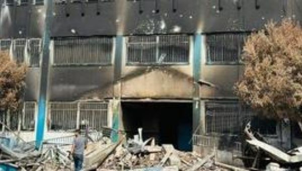 Burned Health center in Gaza, May 29, 2024