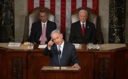 Benjamin Netanyahu during his previous speech before the US Congress in 2015.