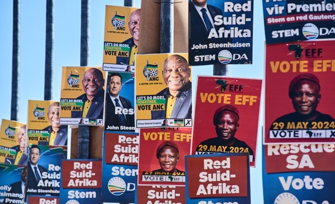 Election advertising in South Africa, June 2024.