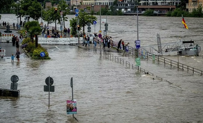 Floods in southern Germany, June 6, 2024.