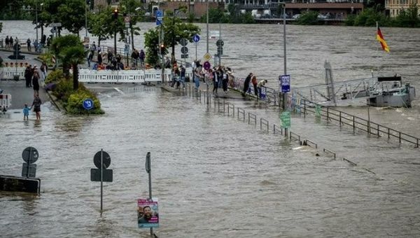 Floods in southern Germany, June 6, 2024.