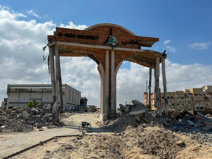 Ruins of Al-Qsa university, June 2024